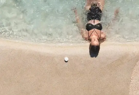 woman in Naturi pool