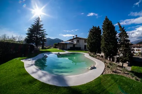 backyard naturi pool wide angle lens