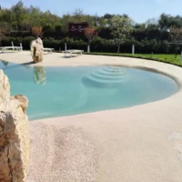 sand poll with natural steps